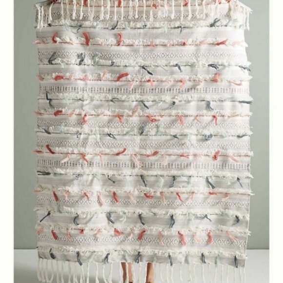 Anthropologie Other - NWT Anthropologie Sawyer Woven Throw Blanket / Rug